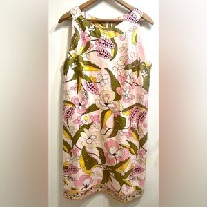 Donna Morgan Woman Pink 100% Silk Sheath Sleeveless - Size 14
